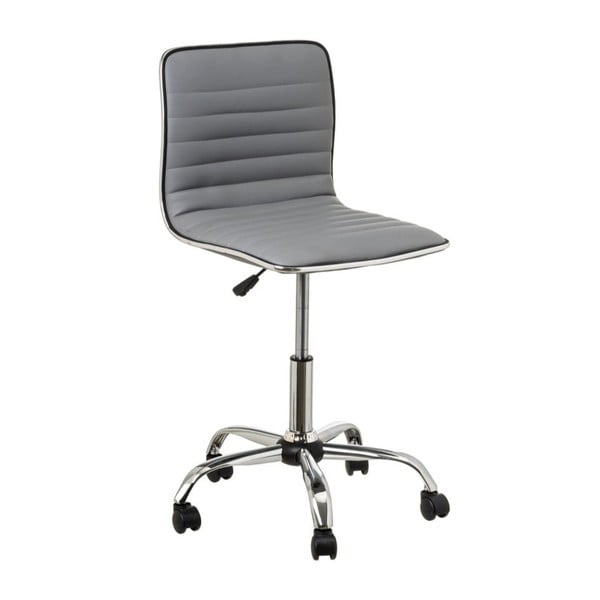Iš dirbtinės odos biuro kėdė pilkos spalvos – Casa Selección