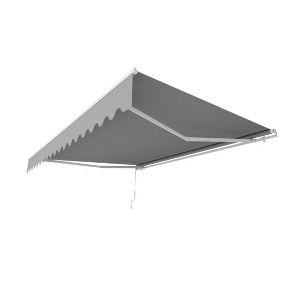 Pilkos spalvos markizė 200x145 cm – Rojaplast