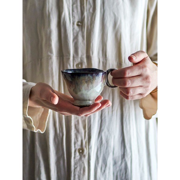 Smėlio spalvos iš molio puodelis 175 ml Imogen – Bloomingville-image-2