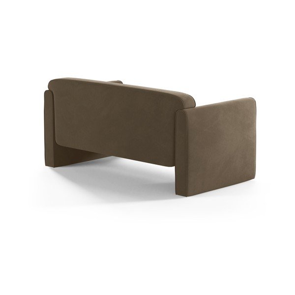 Taupe spalvos iš velveto sofa 140 cm Abby – Micadoni -image-2