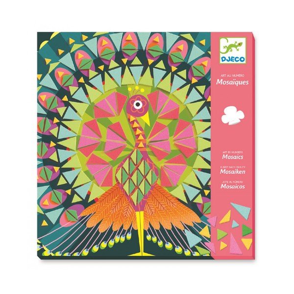 Rinkinys, skirtas 2 Djeco Feathers mozaikoms gaminti-image-2