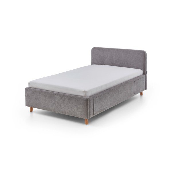 Pilkos spalvos vaikiška lova be grotelių 120x200 cm Cosy – Meise Möbel-image-4