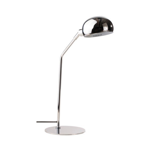 Blizgios sidabrinės spalvos iš plieno stalinis šviestuvas su sulankstoma konstrukcija (aukštis 59 cm) Lincon – Jotex-image-3