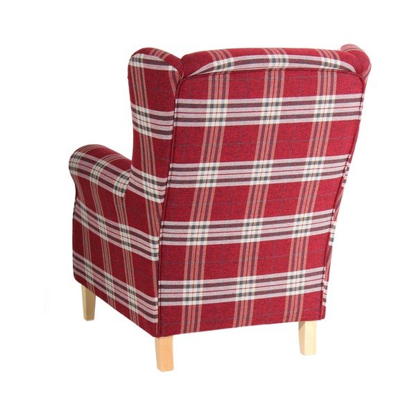 Raudonas languotas krėslas Max Winzer Lorris-image-4