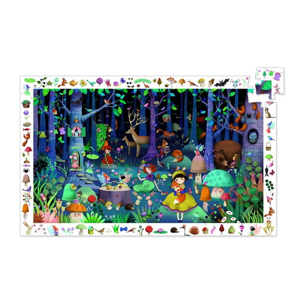 Dėlionė vaikams Djeco Observation Fairytale Forest