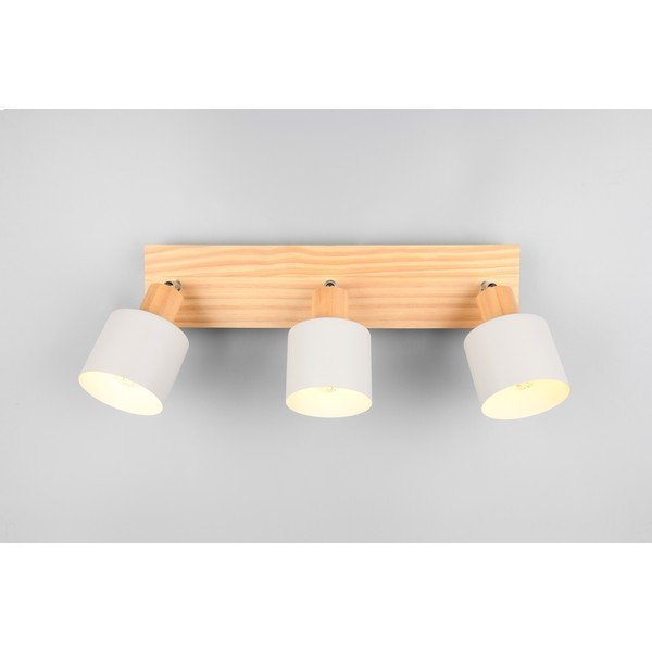 Taškinis šviestuvas baltos spalvos/natūralios spalvos ø 9 cm Shanti – Trio-image-2