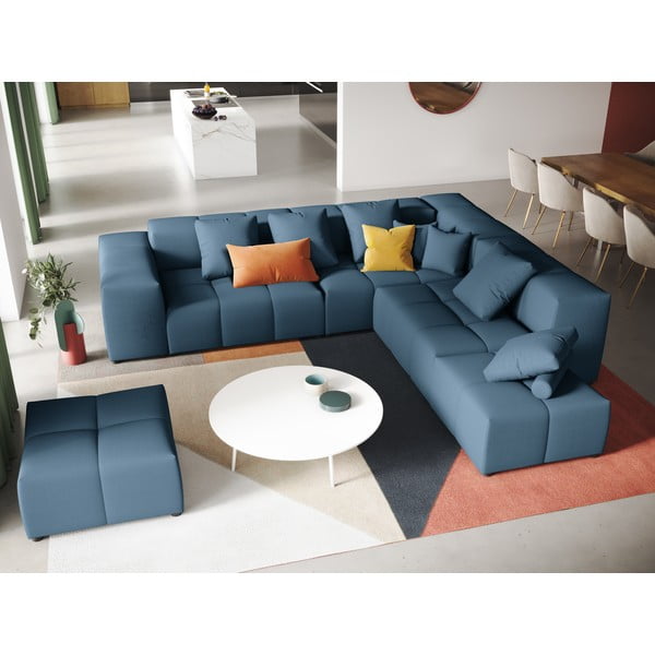 Mėlyna kampinė sofa (kintama) Rome - Cosmopolitan Design-image-1