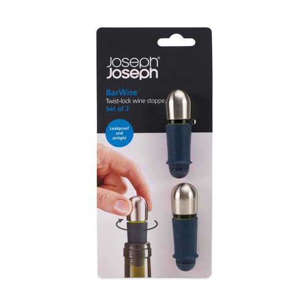 Iš nerūdijančio plieno vyno kamštis BarWise – Joseph Joseph-image-4