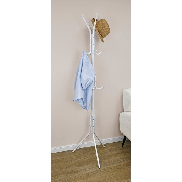 Baltos spalvos iš metalo palto stovas 42x172 cm Jorid – Yes Everyday-image-1