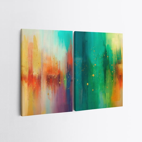 Paveikslai 2 vnt. 50x70 cm Splash – Wallity-image-2