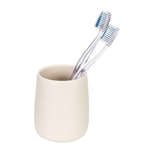 Iš keramikos dantų šepetėlio indas kreminės spalvos Margo – Allstar-image-3