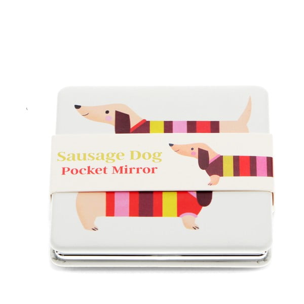 Kosmetinis didinantis veidrodis 7x7 cm Sausage Dog – Rex London-image-3