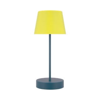 Stalinis šviestuvas geltonos spalvos/mėlynos spalvos LED su pritemdymo funkcija (aukštis 33,5 cm) Oscar – Remember