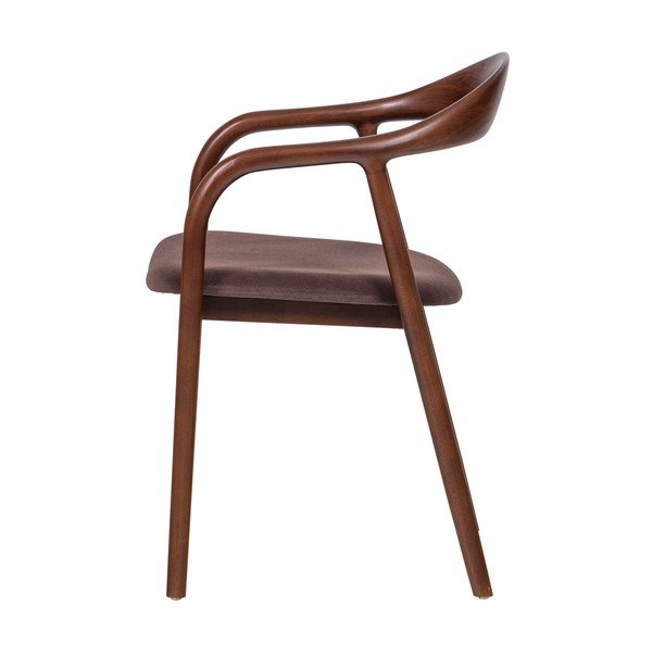 Rudos spalvos iš buko masyvo valgomojo kėdė su porankiais Bran – WOOOD-image-3