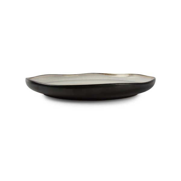 Juodos spalvos/smėlio spalvos iš akmens masės lėkštė ø 27 cm Lunar – Salt&Pepper-image-2