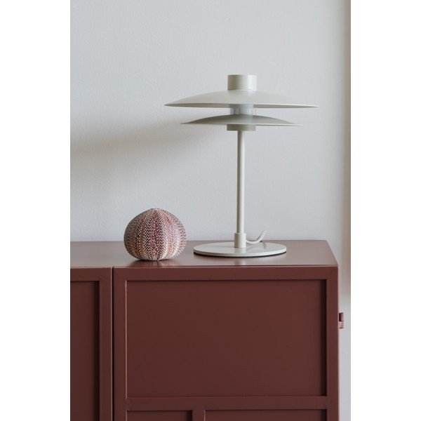 Smėlio spalvos iš metalo stalinis šviestuvas (aukštis 32 cm) Wubbo – White Label-image-2