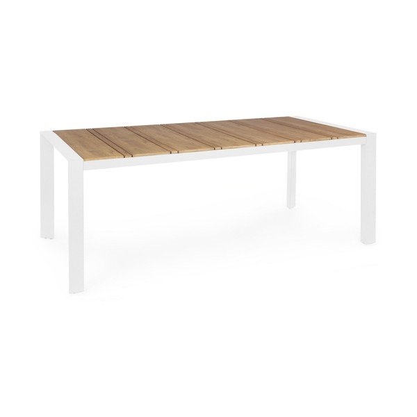 Iš aliuminio sodo valgomojo stalas 100x198 cm Elias   – Bizzotto-image-1