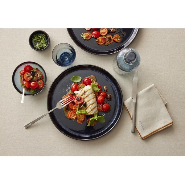 Matinės sidabrinės spalvos plieniniai stalo įrankiai 16 vnt. – Bitz-image-1