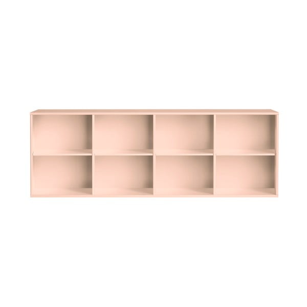Šviesiai rožinės spalvos pakabinama knygų spinta  176x61x42 cm Mistral – Hammel Furniture