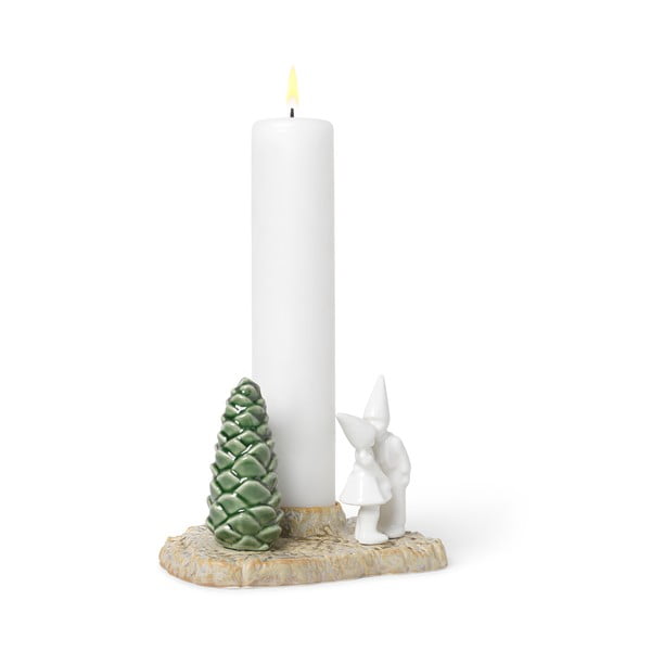 Kalėdinė molinė žvakidė Kähler Design Christmas Kiss, ilgis 17 cm-image-4