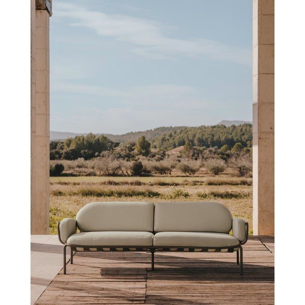 Sodo sofa šviesiai pilkos spalvos Joncols – Kave Home-image-1