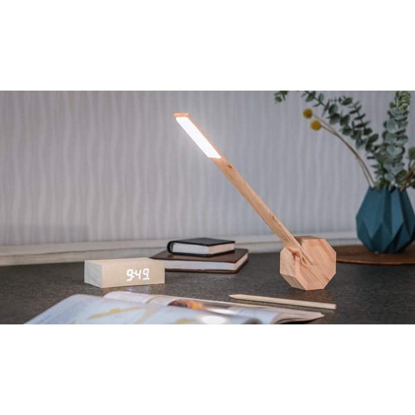 Stalinis šviestuvas šviesiai rudos spalvos LED (aukštis 38 cm) Octagon One – Gingko-image-4