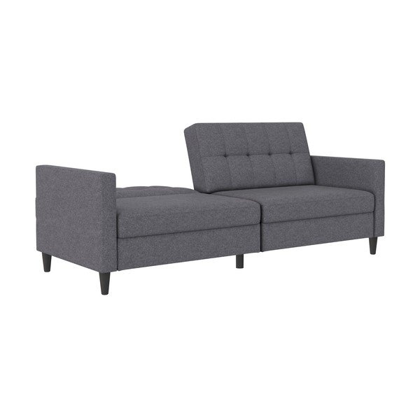 Pilkos spalvos sulankstoma sofa 203 cm Hartford – Støraa-image-4