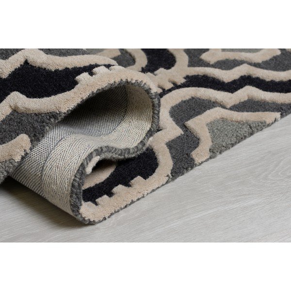 Pilkas vilnonis kilimas 290x200 cm Moorish Amira - Flair Rugs-image-2