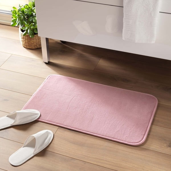 Vonios kilimėlis rožinės spalvos 45x75 cm Vitamine – douceur d'intérieur-image-1