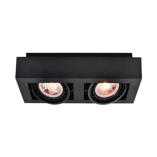 Lubinis šviestuvas juodos spalvos 34x18,5 cm su metaliniu gaubtu Loid – GTV