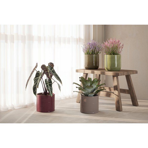 Iš keramikos rankų darbo gėlių vazono dangtelis ø 18 cm Fortuna – Artevasi-image-1