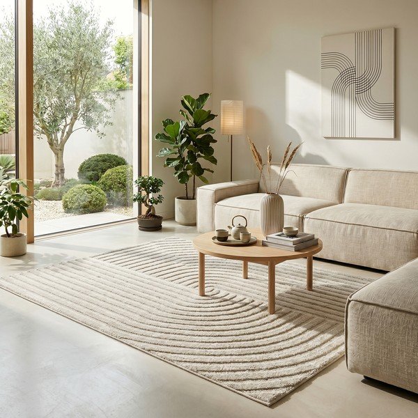 Smėlio spalvos kilimas 120x170 cm Serenity – ESTE-image-1