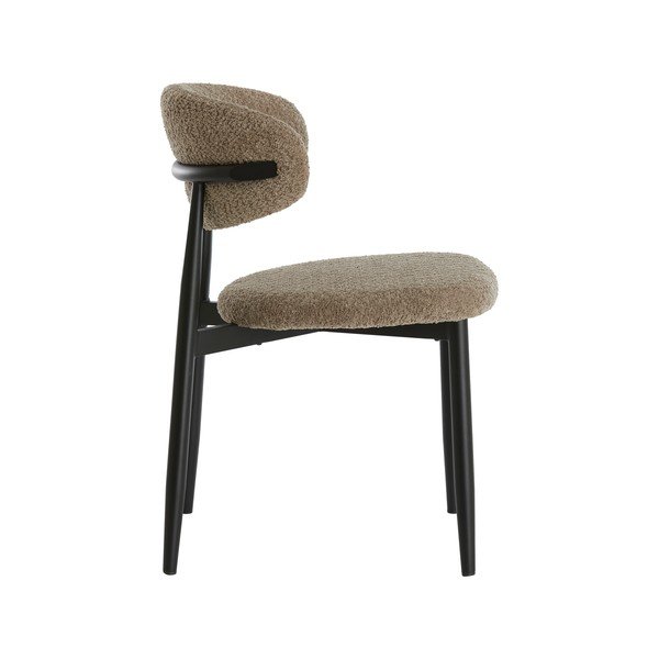 Taupe spalvos iš audinio valgomojo kėdė Eniola – Light & Living-image-3