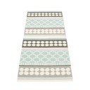 Pilkos spalvos/turkio spalvos lauko kilimas 70x180 cm Asta Pale Turquoise – Pappelina