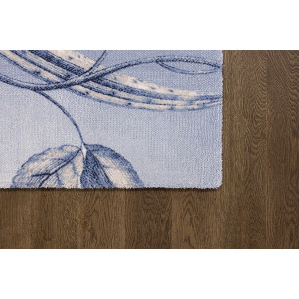 Kilimas iš vilnos šviesiai mėlynos spalvos 300x400 cm Talwin – Agnella-image-4