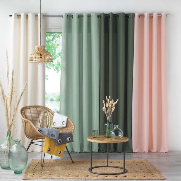 Užuolaida iš mikropluošto bordo spalvos 140x260 cm Absolu – douceur d'intérieur-image-3