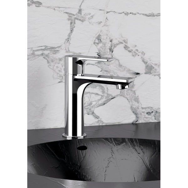 Kriauklei čiaupas blizgios sidabrinės spalvos stovimas Pax – Sapho-image-1