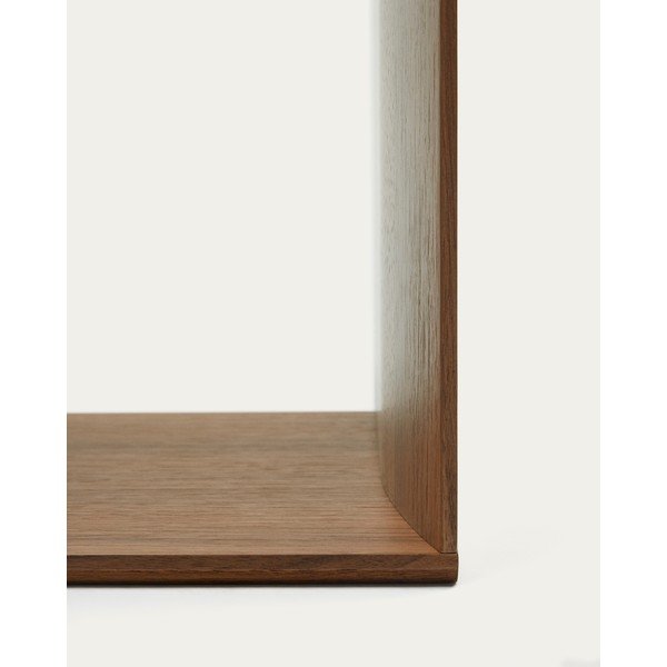 Modulinės lentynos rudos spalvos 4 vnt. iš riešutmedžio 168x76 cm Litto – Kave Home-image-4