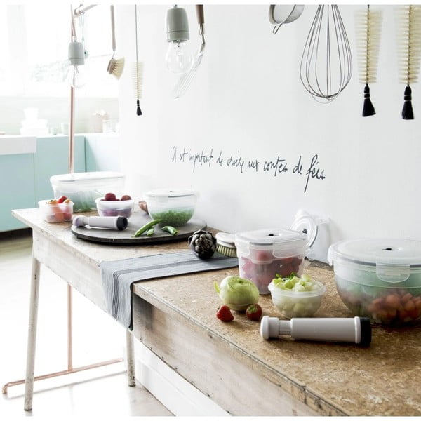 4 maisto dėžučių rinkinys ir vakuuminis siurblys Compactor Food Saver-image-3