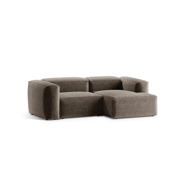 Rudos spalvos kampinė sofa (su dešiniuoju kampu/su gultu) Bergamo – Cosmopolitan Design-image-2