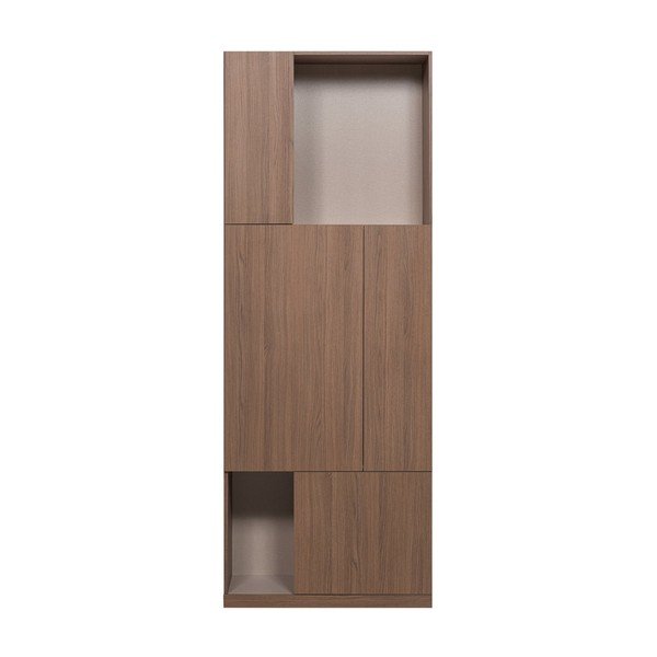 Tamsios natūralios spalvos modulinė spinta 80x215 cm Build – WOOOD