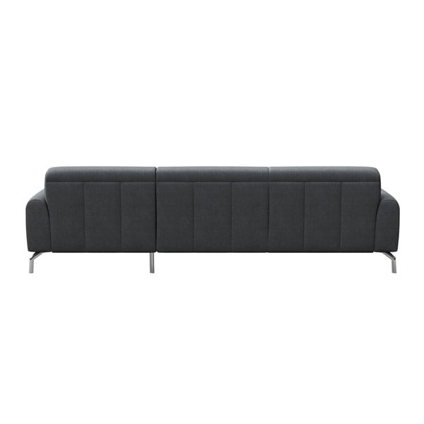Šviesiai pilka kampinė sofa MESONICA Puzo, dešinysis kampas-image-3