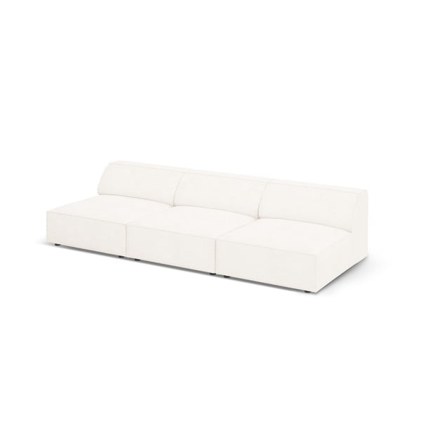 Sofa kreminės spalvos iš boucle 240 cm Jodie – Micadoni Home-image-4