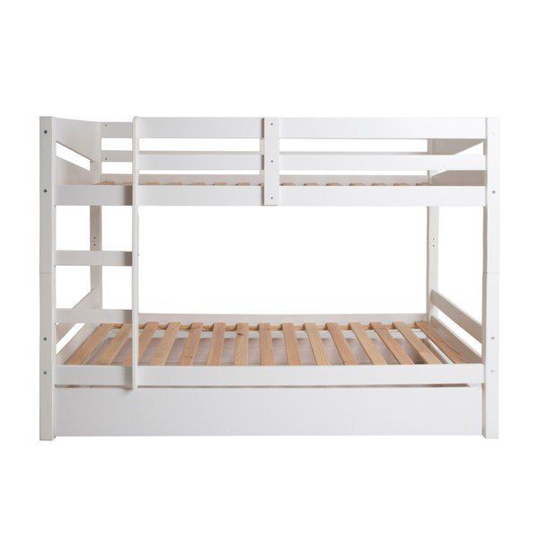 Balta dviaukštė lova Marckeric Torino, 202 x 98 cm-image-4