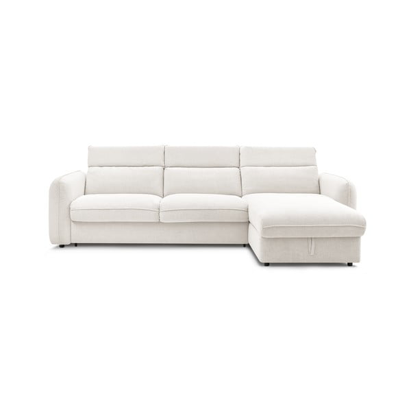 Sulankstoma kampinė sofa baltos spalvos (kintama) Achille – Bobochic Paris-image-1