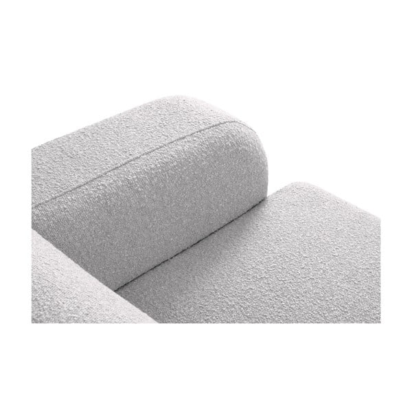 Sofa šviesiai pilkos spalvos iš boucle 170 cm Molino – Micadoni Home-image-4