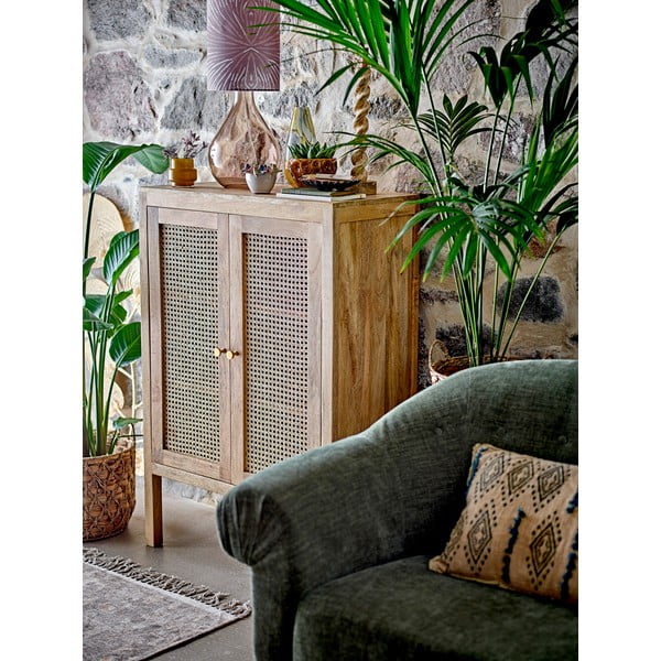 Stalinis šviestuvas rudos spalvos (aukštis 65 cm) su tekstiliniu gaubtu Leni – Bloomingville-image-2