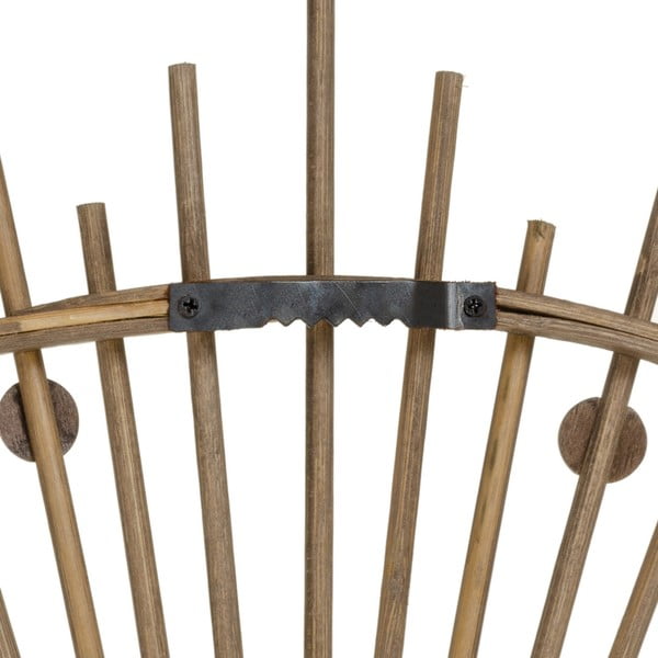 Sieninis veidrodis su bambukiniu rėmu ø 70 cm Sol – Ixia-image-3