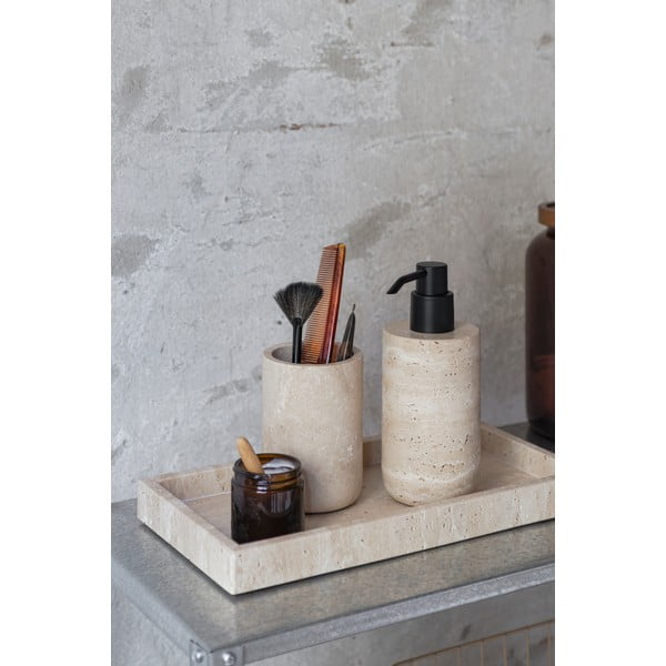 Iš akmens muilo dozatorius smėlio spalvos 250 ml Travertine – Mette Ditmer Denmark-image-4
