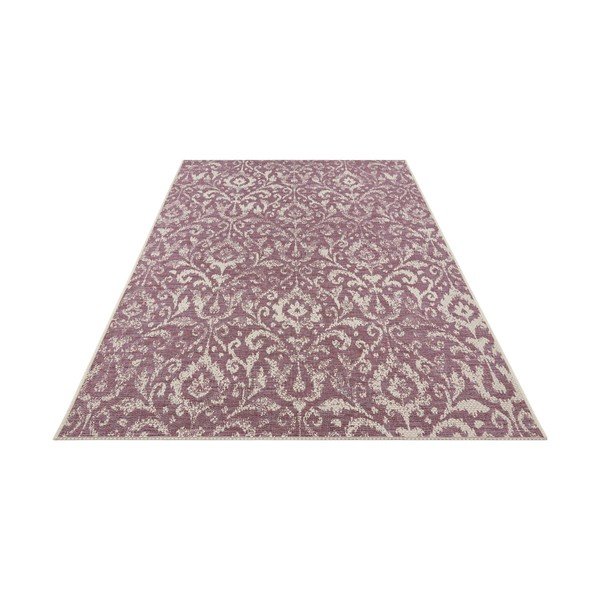 Violetinės ir smėlio spalvos lauko kilimas NORTHRUGS Hatta, 70 x 140 cm-image-2
